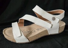 JOSEF SEIBEL Tonga 25 Women's Sandals WHITE Leather Size 39 8 - 8.5  NEW