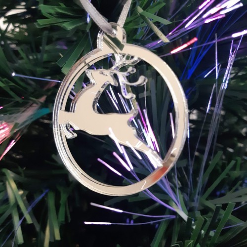 Rond renne sapin noël - renne,