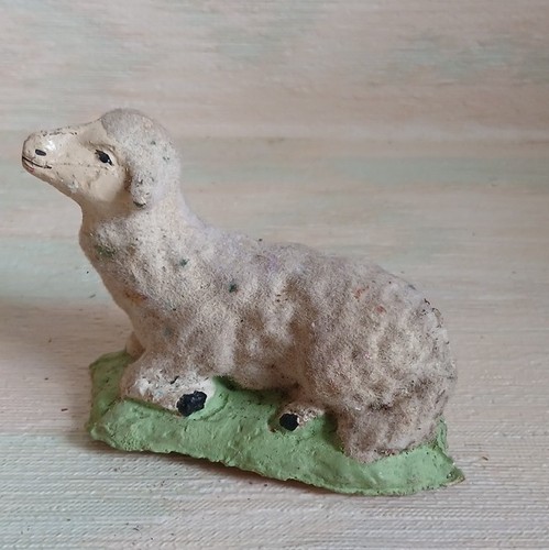 Santon crèche noël agneau - santon,