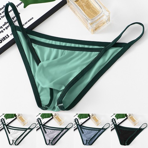 String homme sexy soie - string,
