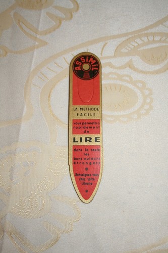 Marque page vintage assimil - page,