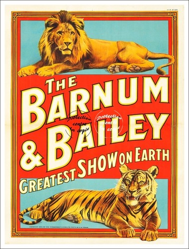 Barnum bailey tigre lion rbpg - barnum,