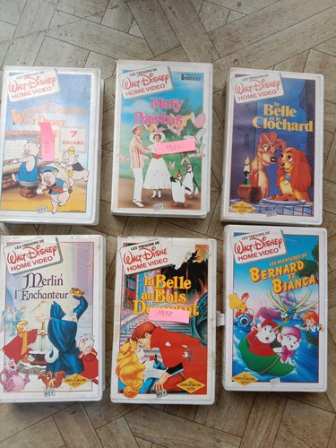 Lot cassettes vhs disney les - cassettes,