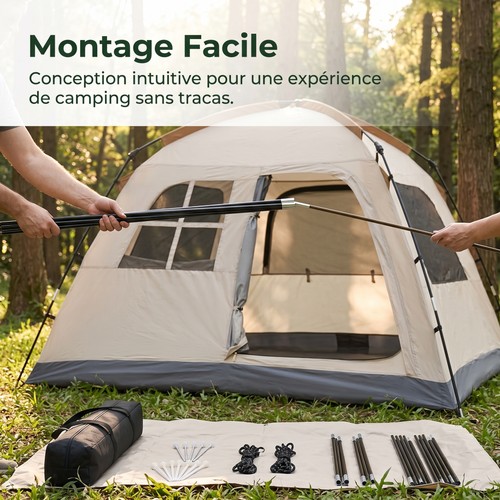 Tente camping saisons - tente, de