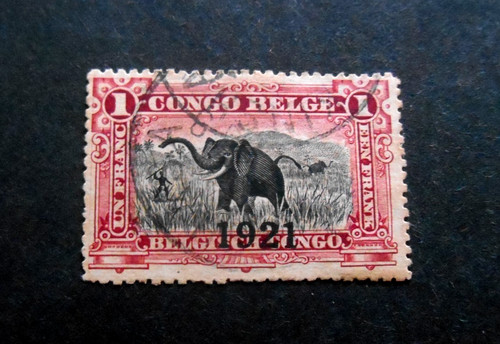 Timbre congo belge colonie - timbre,