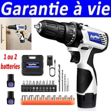 Perceuse Visseuse à percussion Sans Fil 16.8V Lumi re LED + 1-2 Batteries+Valise