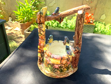 Ancien Puit aux oiseaux en Céramique et Barbotine de VALLAURIS Massier ?