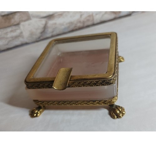 Ancien cendrier verre ou - ancien,