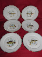 Six Porcelain Fish Decor Plates