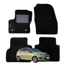 Set Tapis Moquette Appropriés A Ford C-Max Série 2 (2010-2015) - Avec 2 Attaques