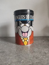 Vintage Chocolate Galler Metal Box. Le Chat Philippe Geluck