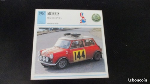 Fiche morris mini cooper - mini, s