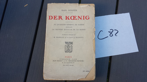 C82 livre der koening au - livre,