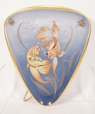 Vintage Alka Art Bavaria Porcelaine Zierteller Poisson Design Wallplate Coloré