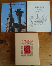 lot de trois livres presqu'île de Crozon + Daoulas Finistère Bretagne