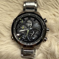 Casio EDIFICE EQB 500 Solar Bluetooth Watch Dual Time Chronograph Black
