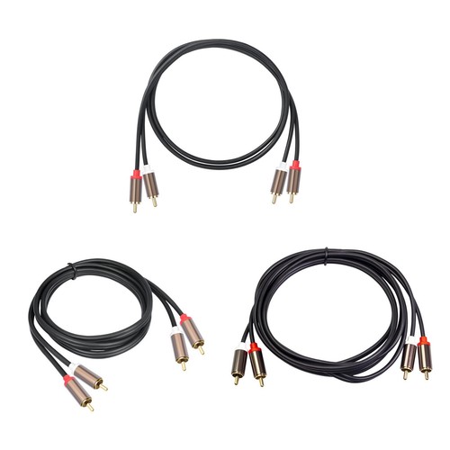 Câble audio rca mâles 2 - rca,