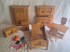 Wooden Doll Furniture Lot Child Toy 