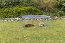 Enclos Métal Intempéries Parc D'Élevage Stable / pour Petits Animaux Lapin