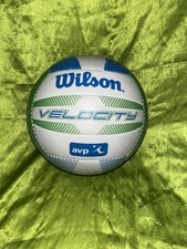 Wilson Velocity Volleyball AVP Official Size Indoor Outdoor White Blue Green