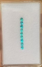 12 Ct 9Pcs GIE Certified Natural Blue Paraiba Tourmaline Loose Oval Cut Gemstone