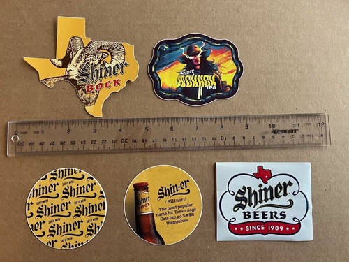 Shiner bock stickers - bock,