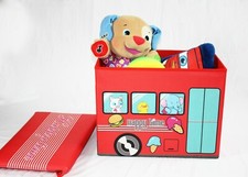 Kids Storage Toy Bin Folding Ottoman Storage Organizer