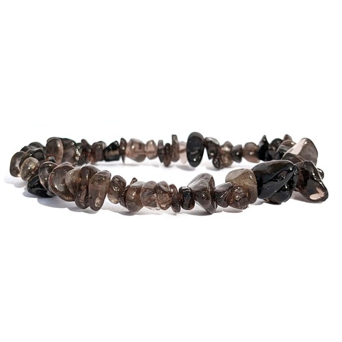 Bracelet baroque quartz - quartz, fumé