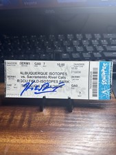 HAYDEN BIRDSONG GAME USED SIGNED TICKETS 2024 SAC RIVER CATS AUTHENTIC SAF GIANT