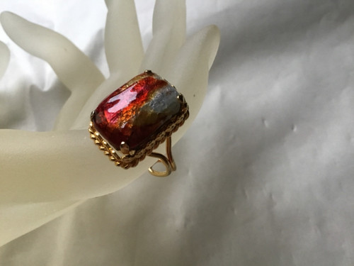 Jolie bague doré - et, émaux