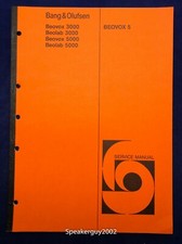 Original Bang & Olufsen Beovox 5 3000 5000 Beolab 3000 5000 Service Manual