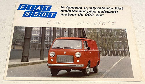 Brochure vente fiat 850 - de,