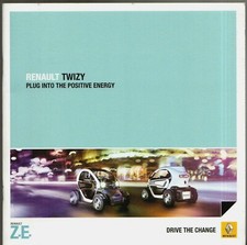 Renault Twizy EV 2012-13 UK Market Sales Brochure Urban Colour Technic