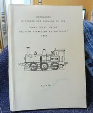 Cours Etat Belge  Section Traction Et Matériel 1924 train chemin de fer 1989