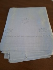 DRAP ANCIEN, lin, BRODE