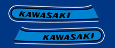 KAWASAKI S3 1974-Tank Decal Set- Candy Sky Blue-KAWASAKI 400 S3 Reproduction