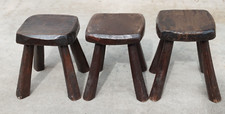lot 3 tabourets design 60/70 ? brutaliste brutalisme stool aranjou ?