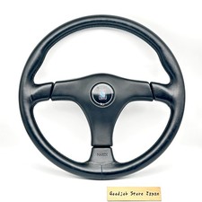 Nardi Genuine Gara 3 Leather Steering Wheel 365mm Black Used Free Shipping