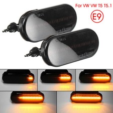 Noir lentille LED Clignotant Répétiteur Pour Ford  Golf 4 T5 Lupo Passat Seat