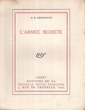 L'armée secrète H. R. Lenormand exemplaire N° XVI ©1925