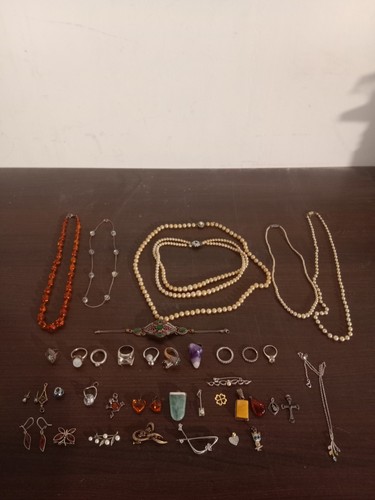 Lot bijoux argent massif - lot,