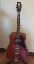 Vintage Eko 12 String Guitar with Chipboard Case Made in Italy