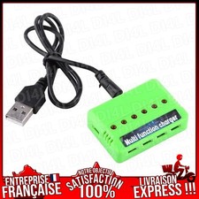 CHARGEUR 6 BATTERIES LIPO 3.7V