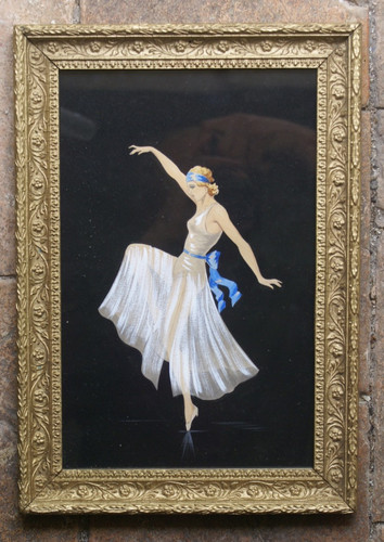 Danse gouache sur papier - la, de
