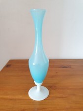 1960s blue and white opaline