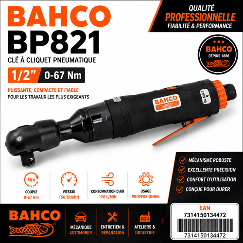 Bahco bp821 clé cliquet - bp821, à
