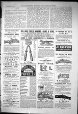 Antique Old Print 1881 Billard Table Orme Perry Davis Holland Guns Brunn Lang