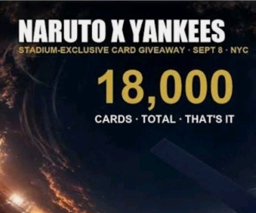 Pre sale naruto yankees - x,