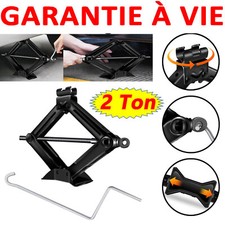 Cric pour auto Losange Cric de Voiture 2T en Acier Levage 115-390mm avec Manche