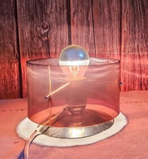 Lampe à poser plexiglas fumé